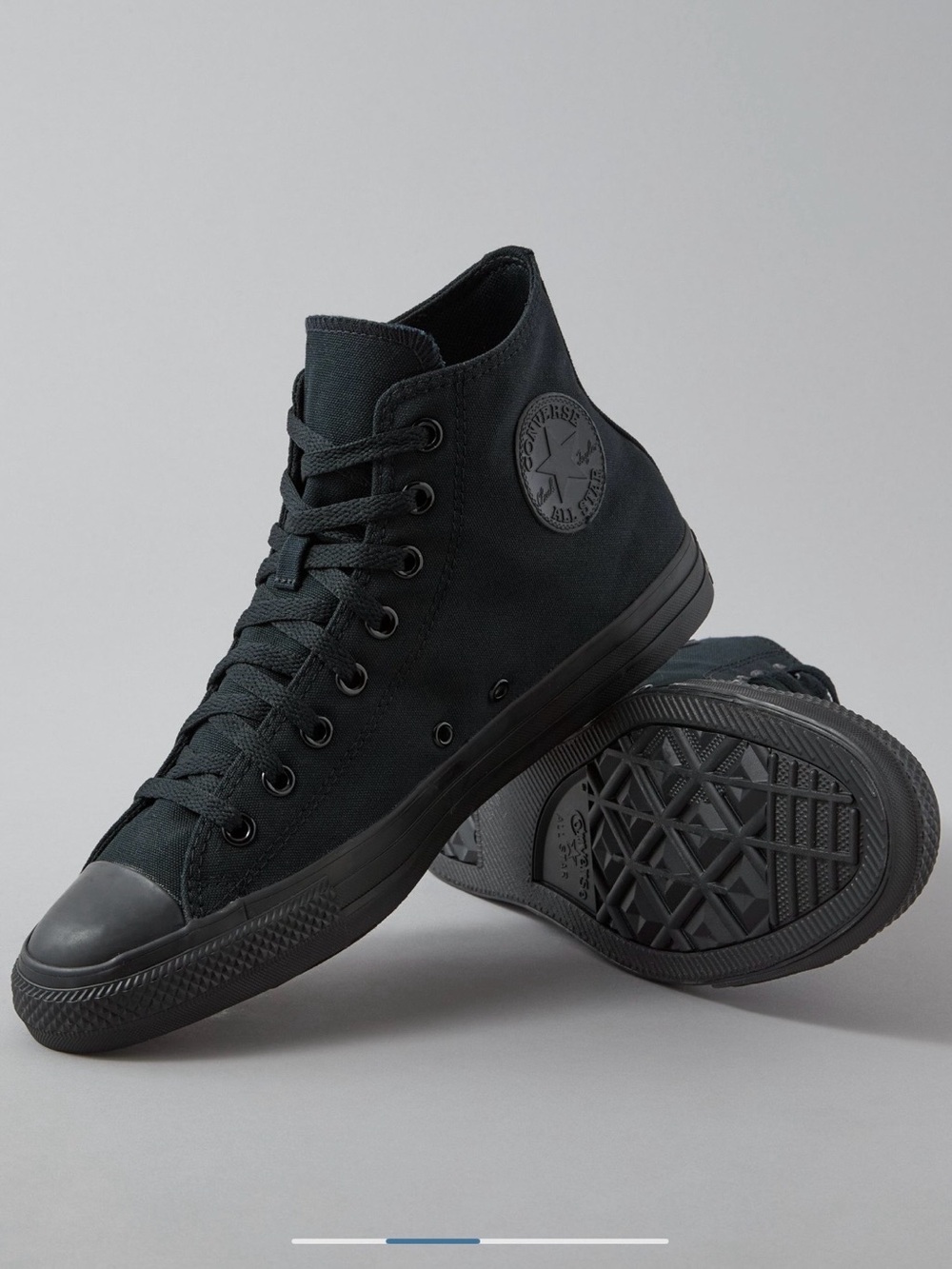 Converse All Star High Top Black Canvas Sneakers Men 10.5 / Women 12.5